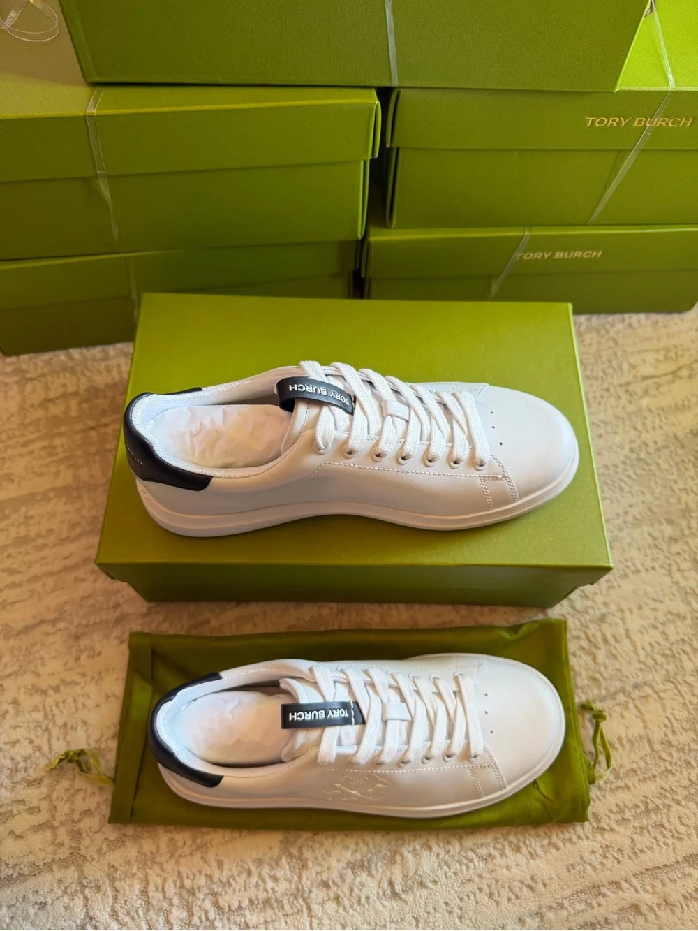 Tory Burch Double T Howell Court Sneakers